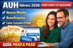 AUH 2026 beneficiarios del nuevo monto y cómo saber si cobrás en febrero